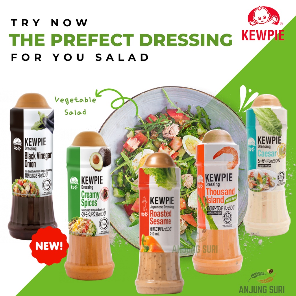 Kewpie Salad Dressing Thousand Island Roasted Sesame Hot Spicy Caesar