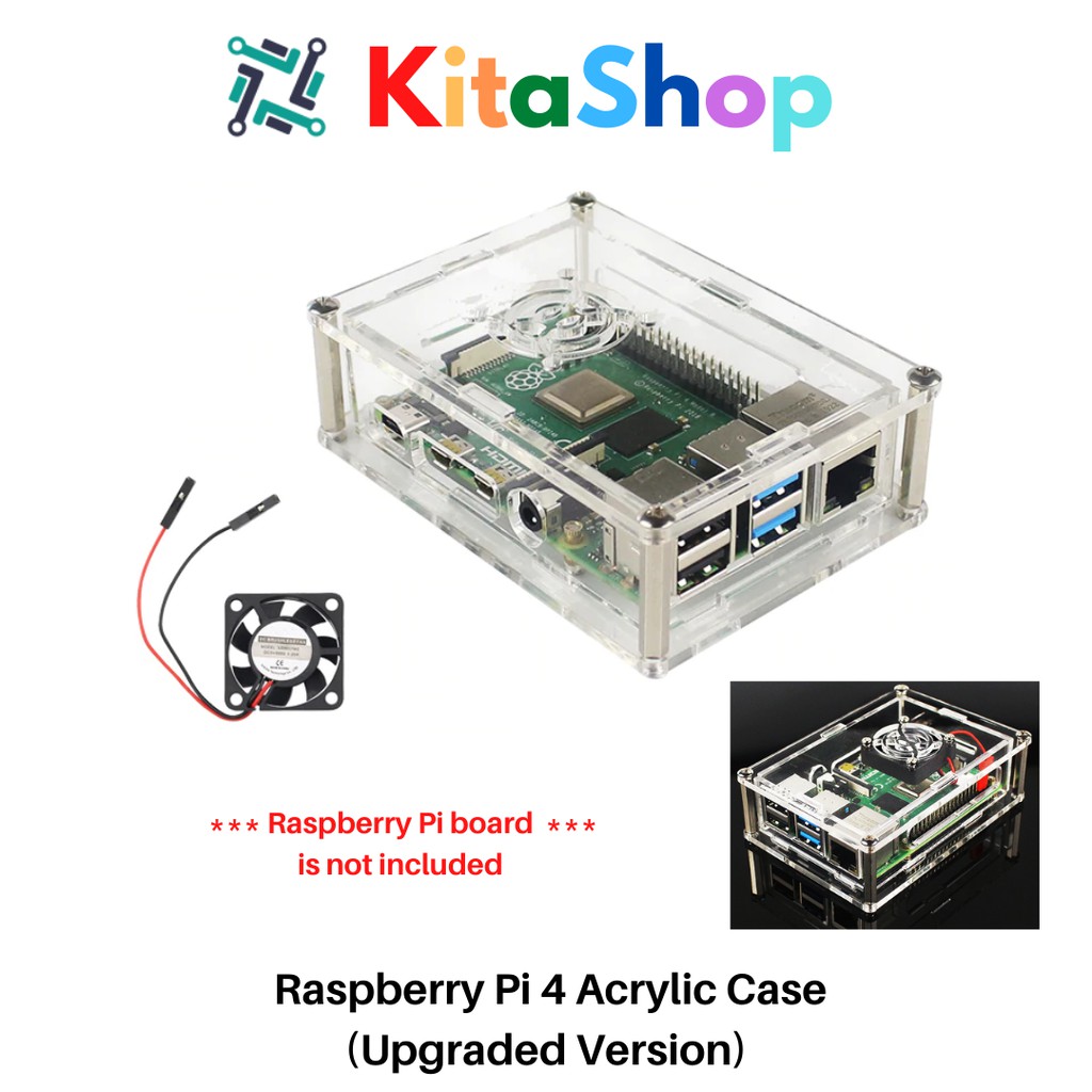 Raspberry Pi 4 Acrylic Case (Upgraded Version) | Shopee Malaysia