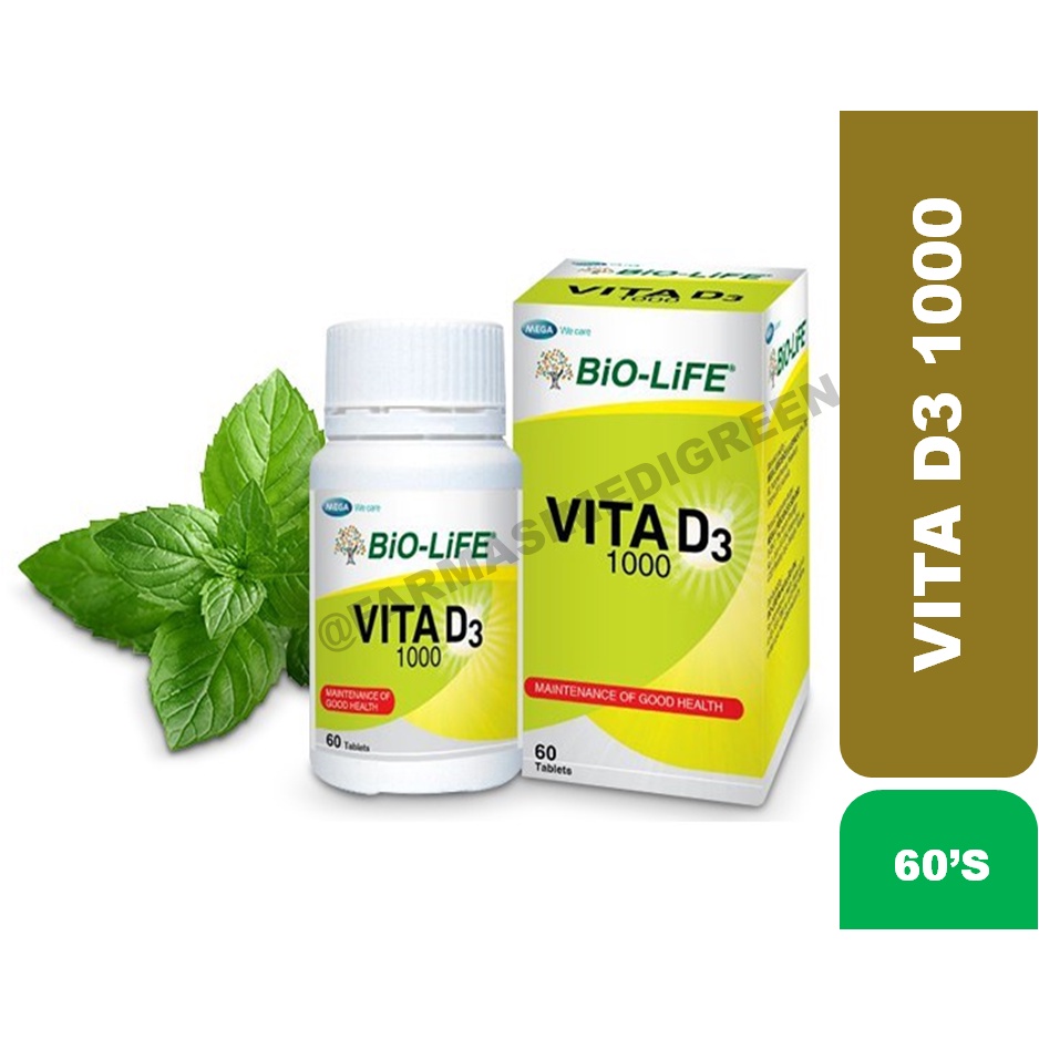 Bio Life Vita D3 VITAMIN D3 1000 60S EXP 03 23 2X60S Twin Pack   8905bd02f70b56ddfb11fcbe9fb4681a