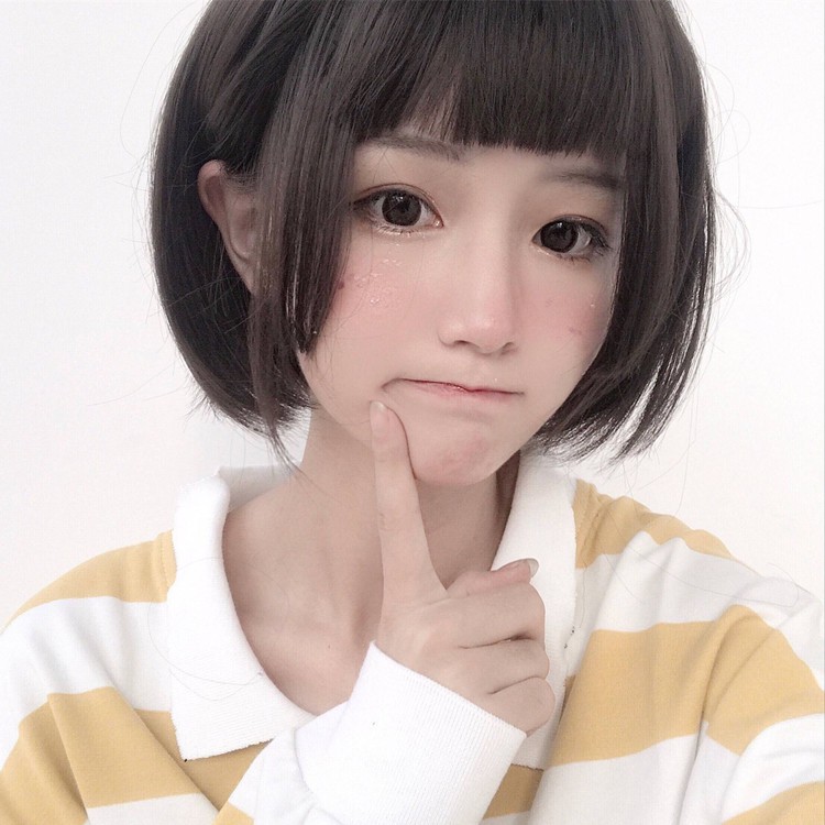 Ji Fa Type Wig Female Short Straight Hair Natural Realistic