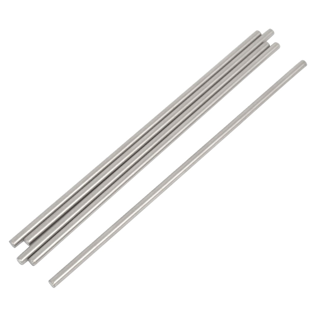 5 Pcs RC Airplane Stainless Steel Round Rods Axles Bars 3mm x 150mm ...
