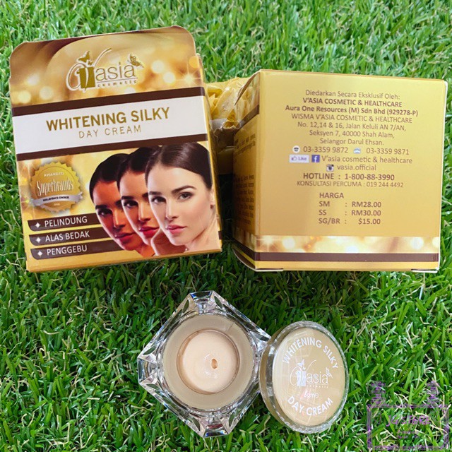 Vasia Whitening Silky Day Cream Collagen Lightening Night Cream Shopee Malaysia