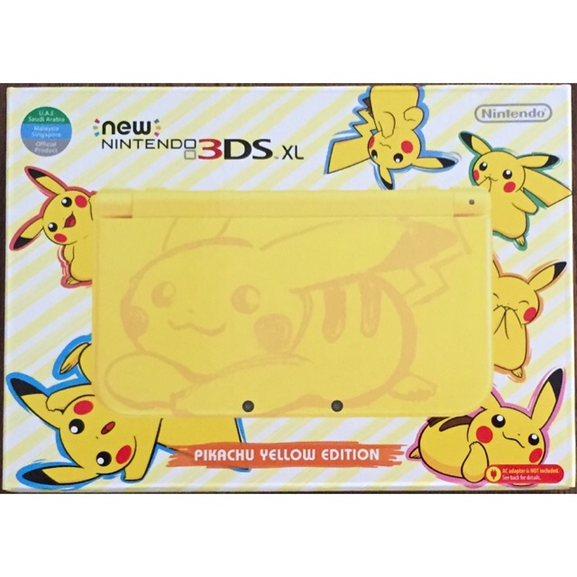 Nintendo New 3ds Xl Pikachu Edition Asia Set Shopee Malaysia