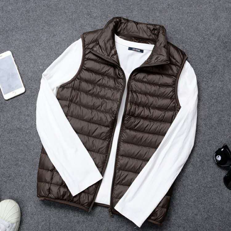 Reliable Premium Spring Autumn Winter Down Vest Men S Korean Version Of Warm Lightweight Short Sleeve Slim Jacket Wai... - Image 3