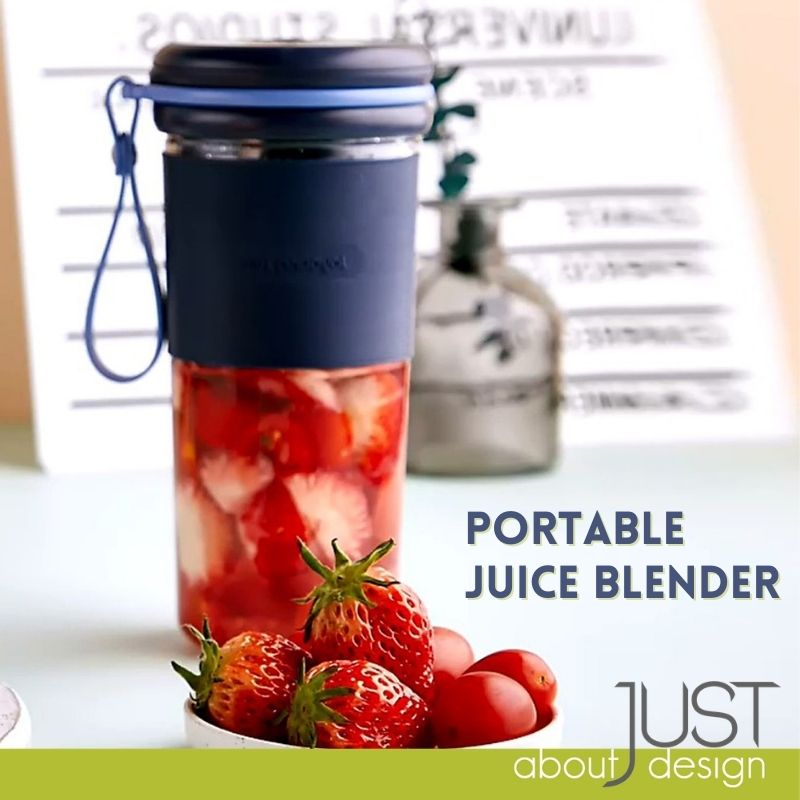Joyoung Portable Electric Juice Blender Fruit Blender USB Rechargeable Automatic Juicer Blender Accompanying Mixing Cup 