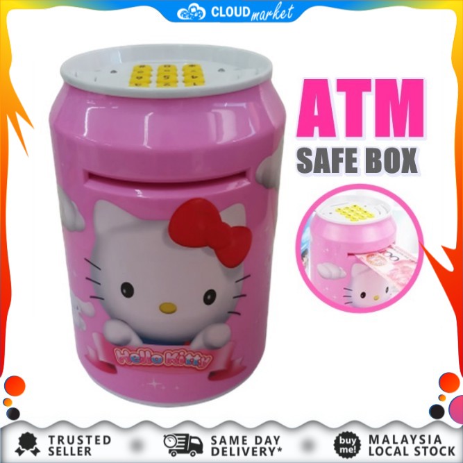 Atm Money Box Coin Saving Bank Password Tabung Mini Atm Pin Shopee Malaysia