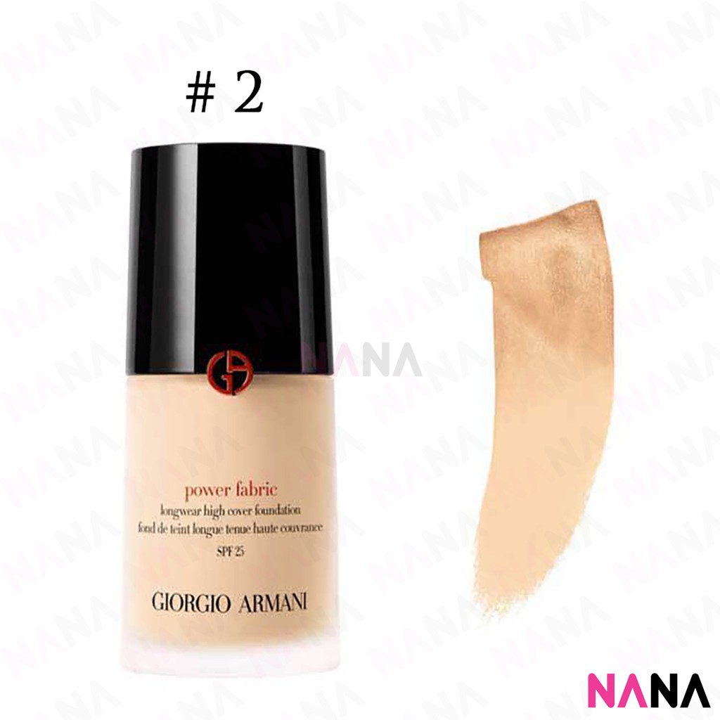 Giorgio Armani Power Fabric Longwear High Cover Foundation (#2 & #3) |  Shopee Malaysia