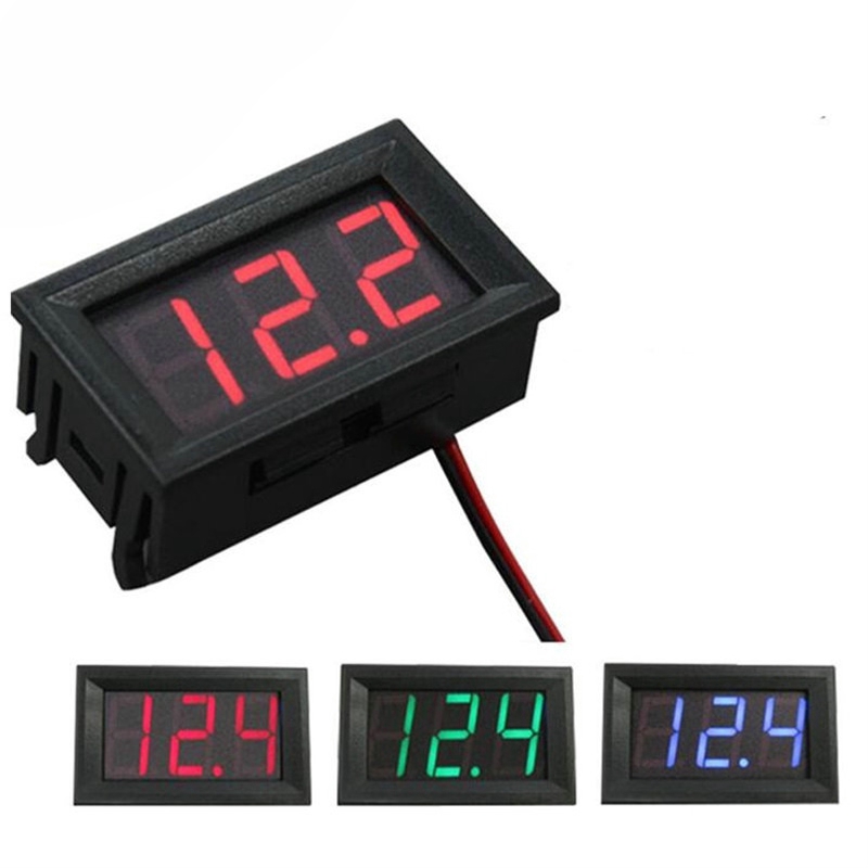 Digital Panel Mount Volt Meter DC 4.50 30.0V for Arduino Display