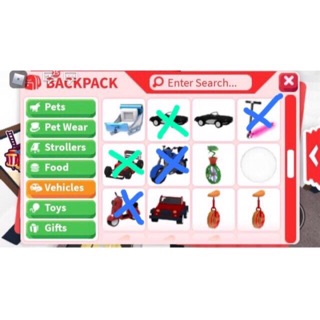 VEHICLE ADOPT ME ROBLOX | Shopee Malaysia