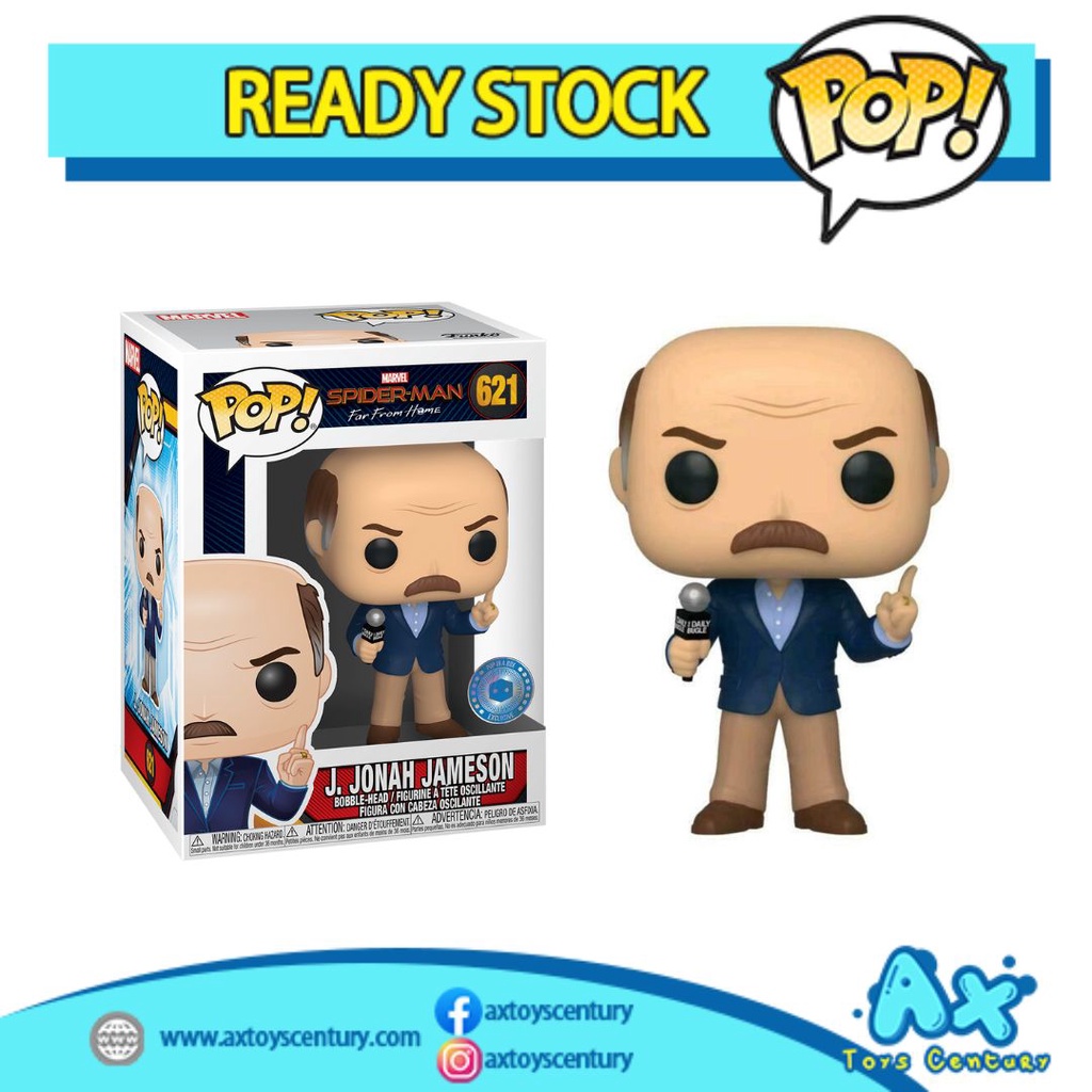 Funko Pop! Spider-Man Far From Home - J. Jonah Jameson #621 Pop In A Box 100% Genuine