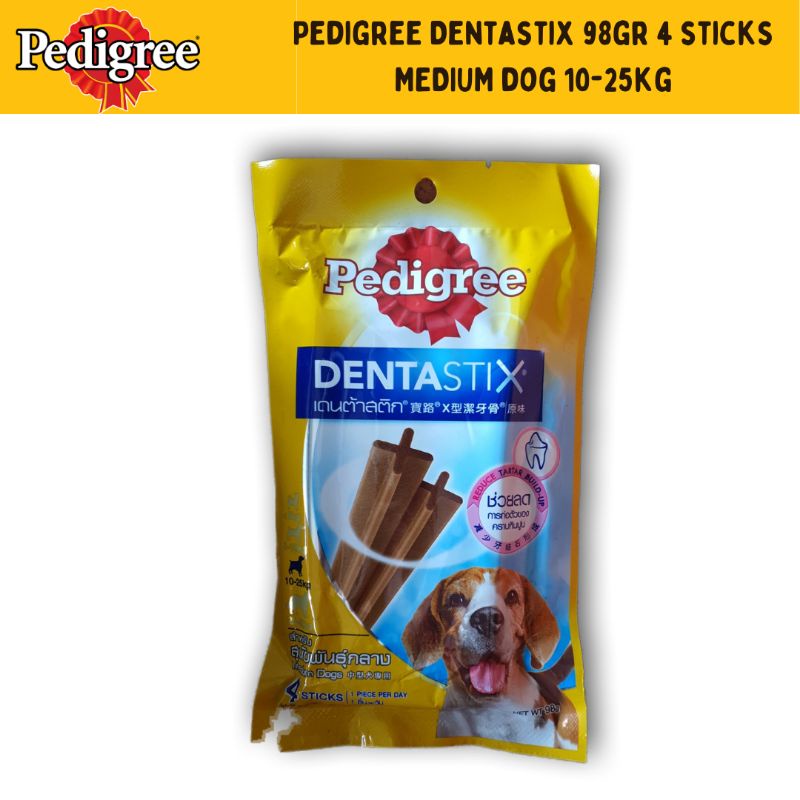 Pedigree DentaStix 98gr Contents 4 Pieces For Medium Dogs (Medium Dog