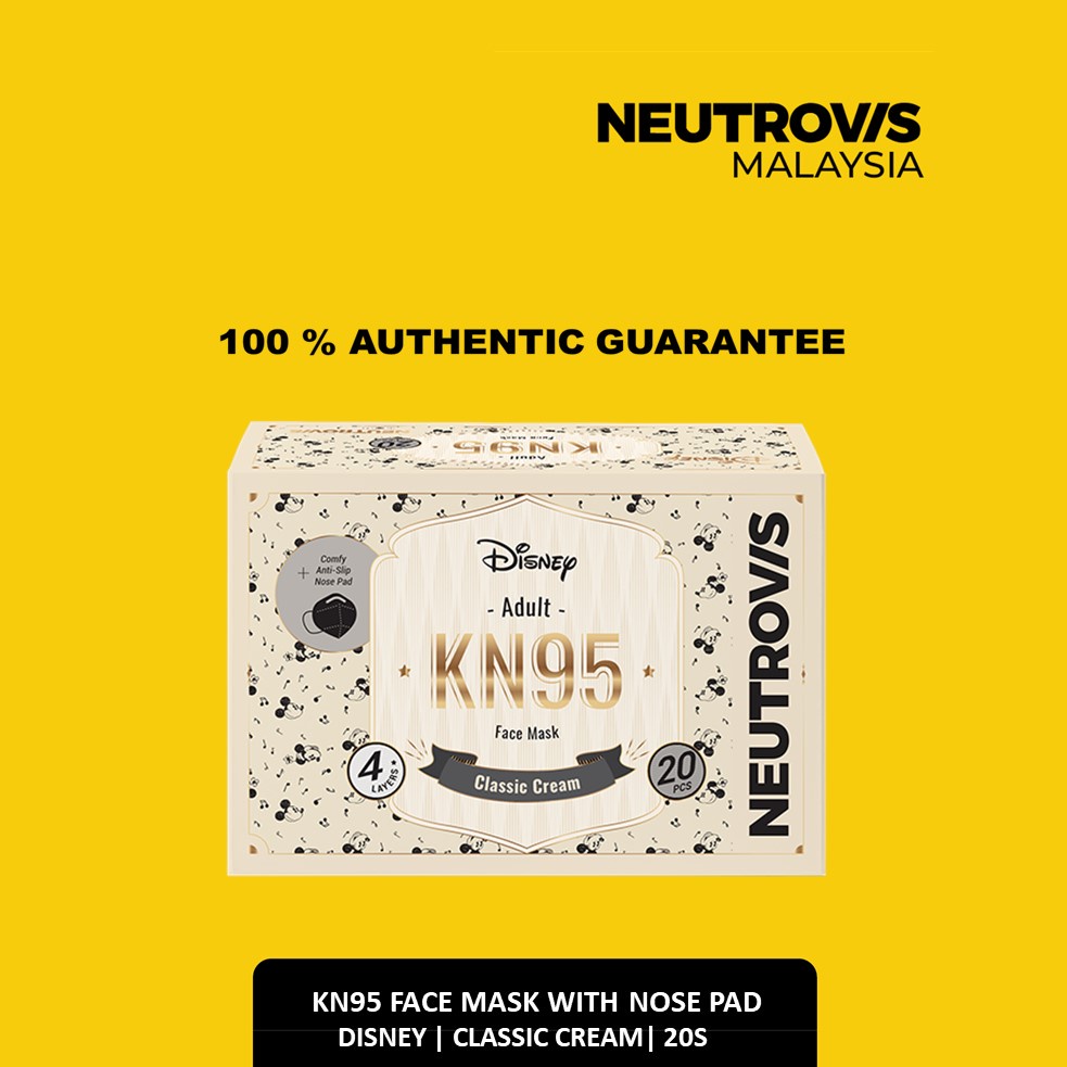 NEUTROVIS KN95 Neutrovis Face Respirator | Disney Edition | Classic Cream| 20s