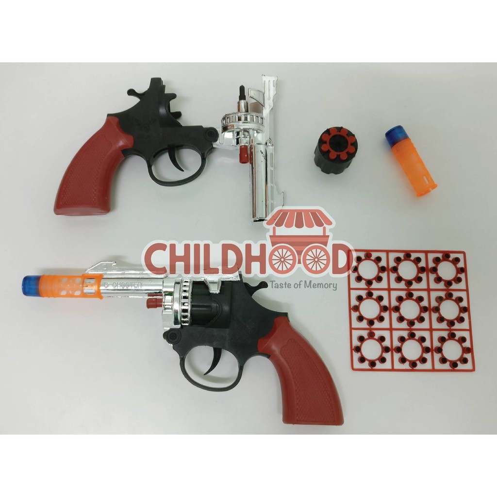 Left 14 Pcs Childhood Toys Old Cap Gun Shopee Malaysia