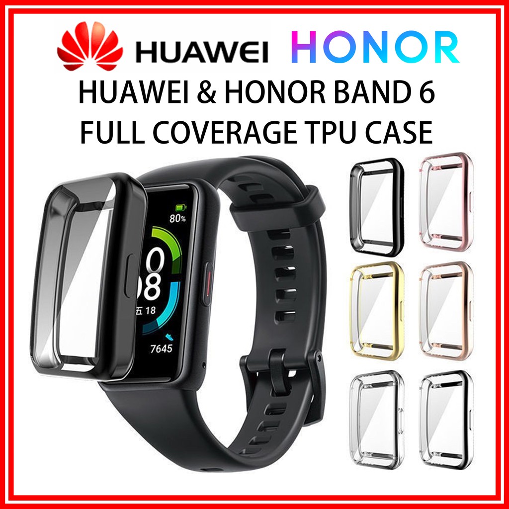 speelplaats Vast en zeker Uitpakken Huawei Band 6 Band 7 & Honor Band 6 Full Protective Tpu Cover Case  Protector(Protection Frame Band 6 Shockproof ) | Shopee Malaysia
