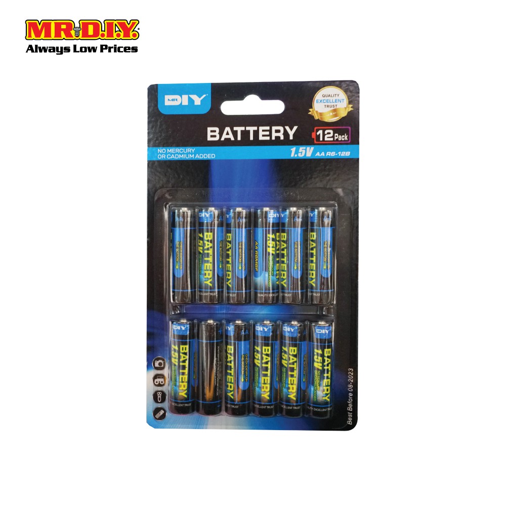MR.DIY Super Extra Battery AA (12pcs) Shopee Malaysia