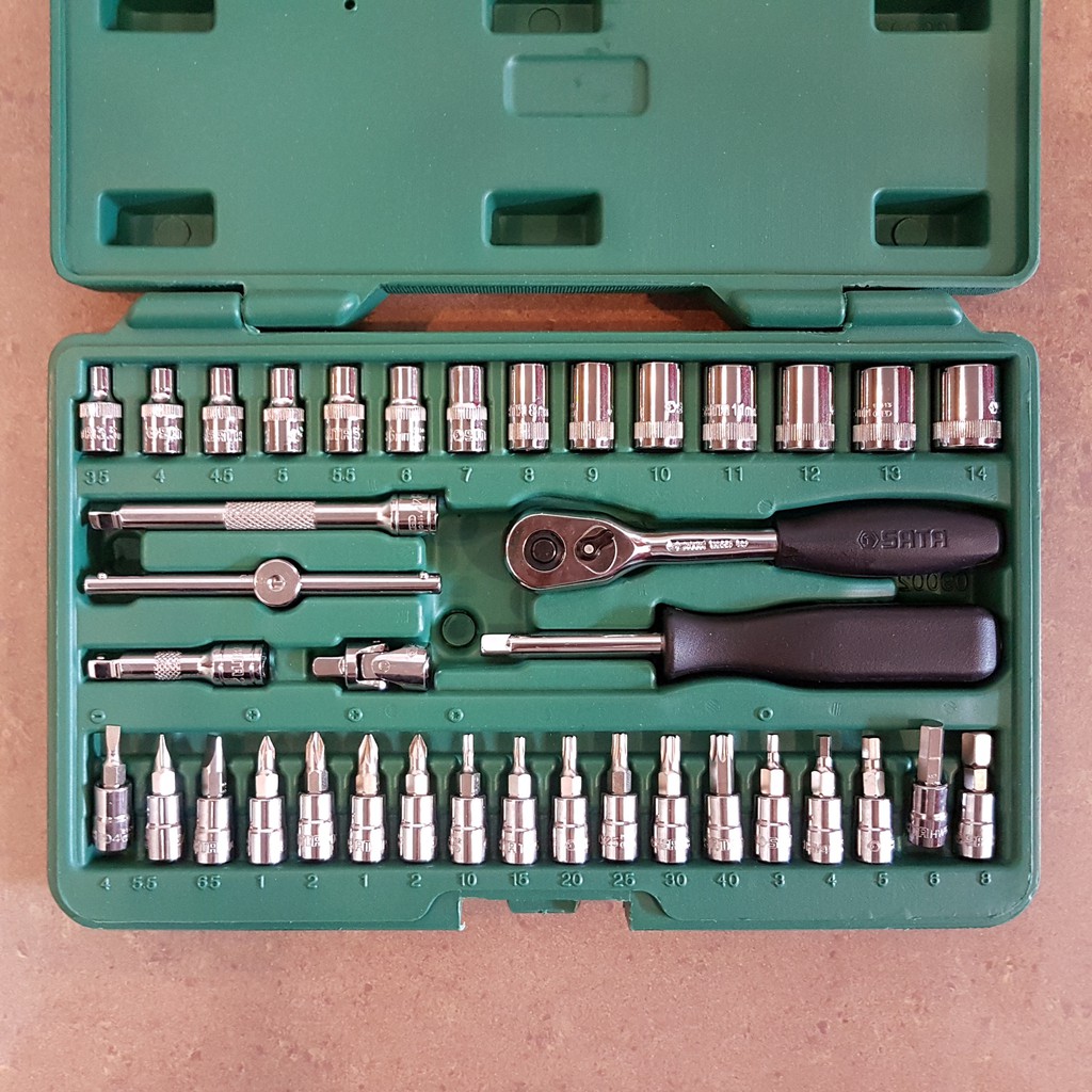 SATA 09002 52pcs Socket Set 1/4" (Metric) ID227602 | Shopee Malaysia