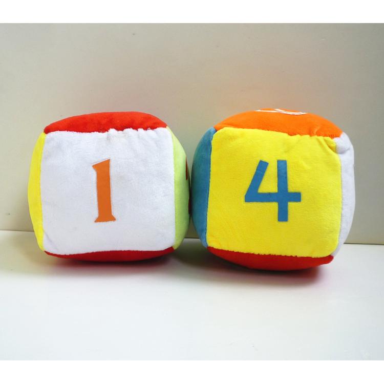 123456 digital dice 12cm plush toy doll doll gripper ...