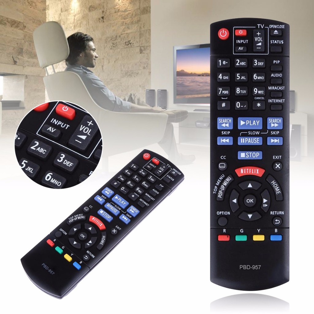 Replacement Remote Control For Panasonic Dmp Bd75 Dmp Bd755 Blu Ray Dvd Player Shopee Malaysia