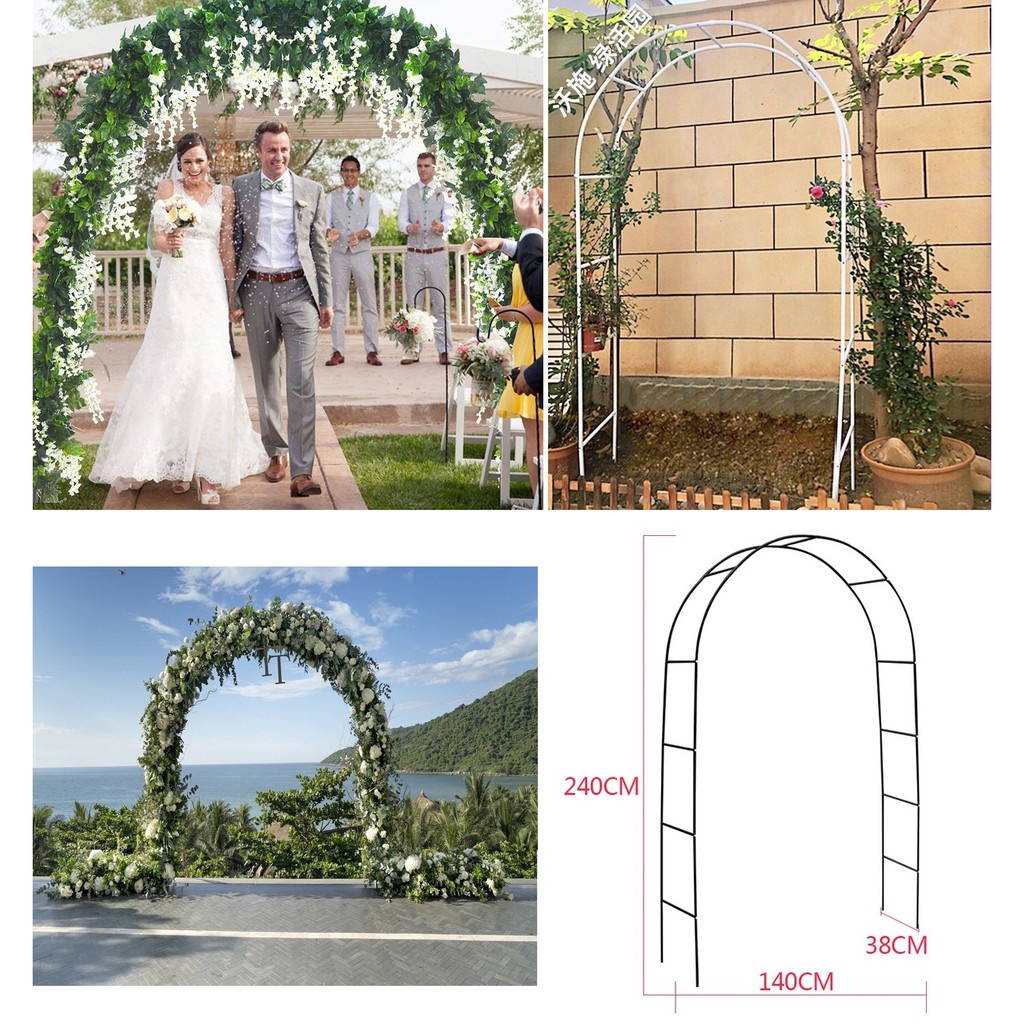 READY STOCK Iron Flower Arch Gerbang Besi Perkahwinan Wedding Arch ...