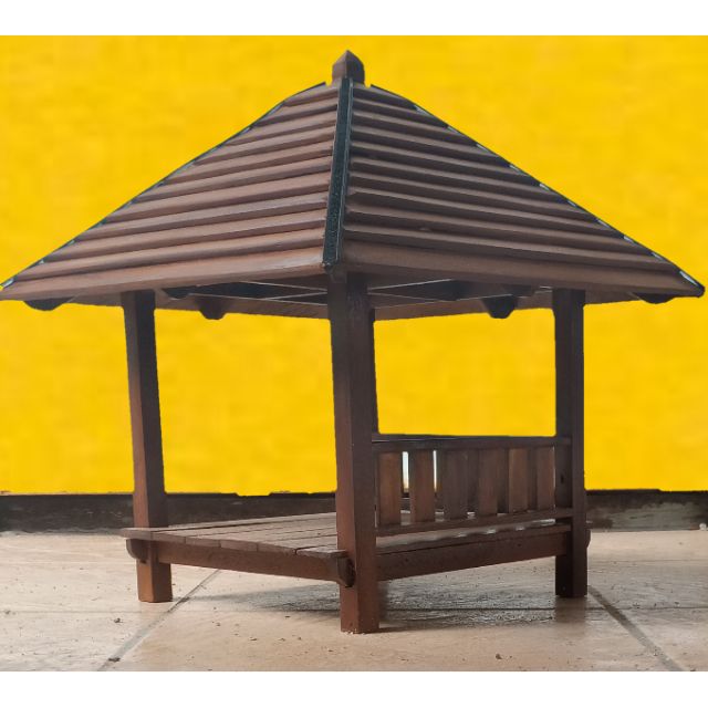 Gazebo Mini Kayu Cengal  Shopee Malaysia