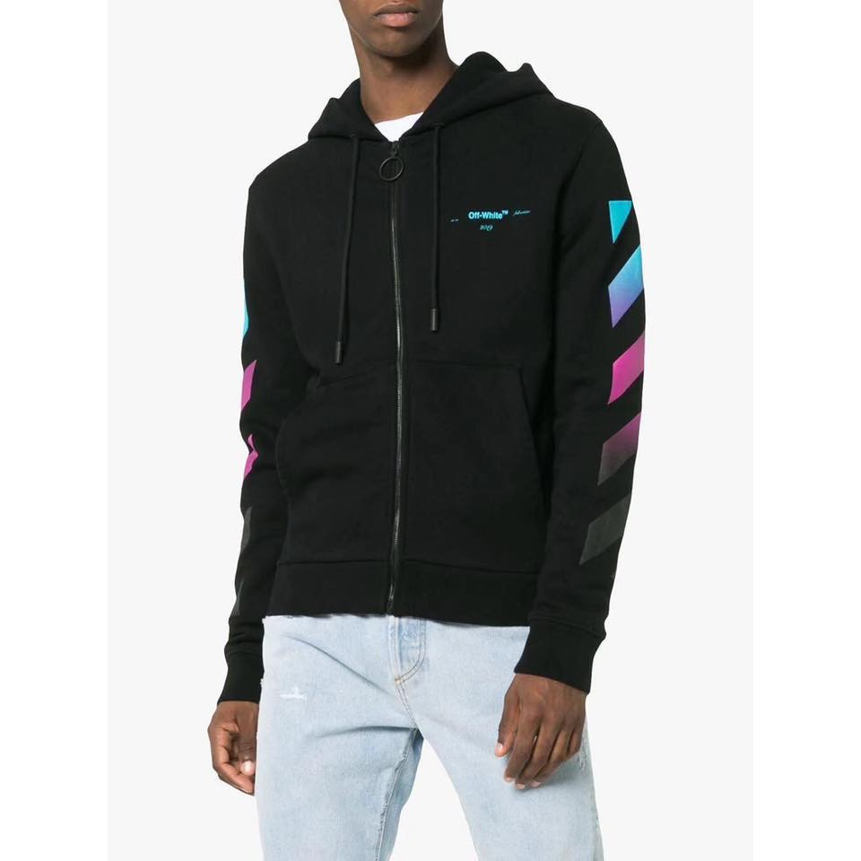 off white gradient hoodie