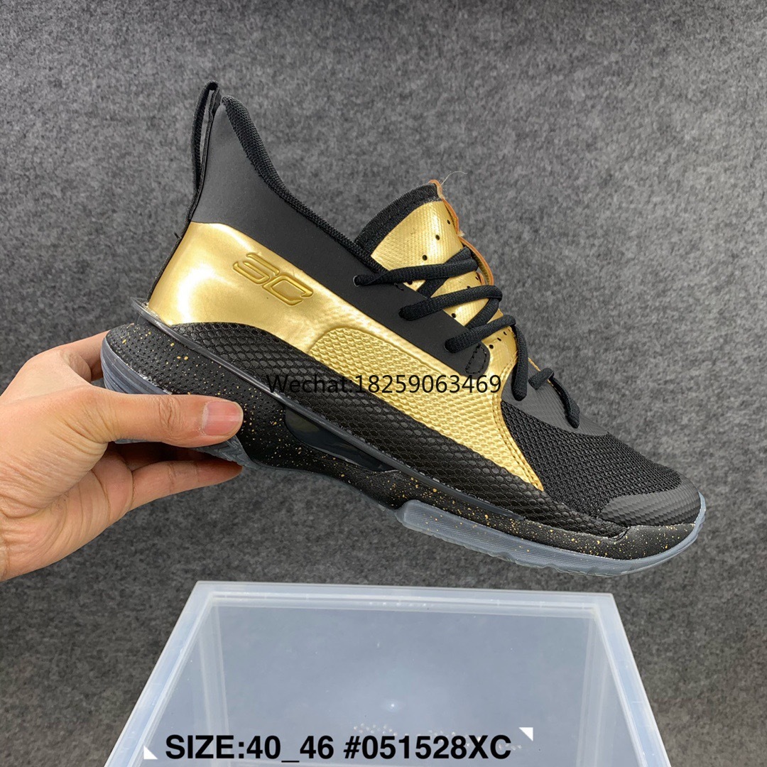 curry 7 gold and black