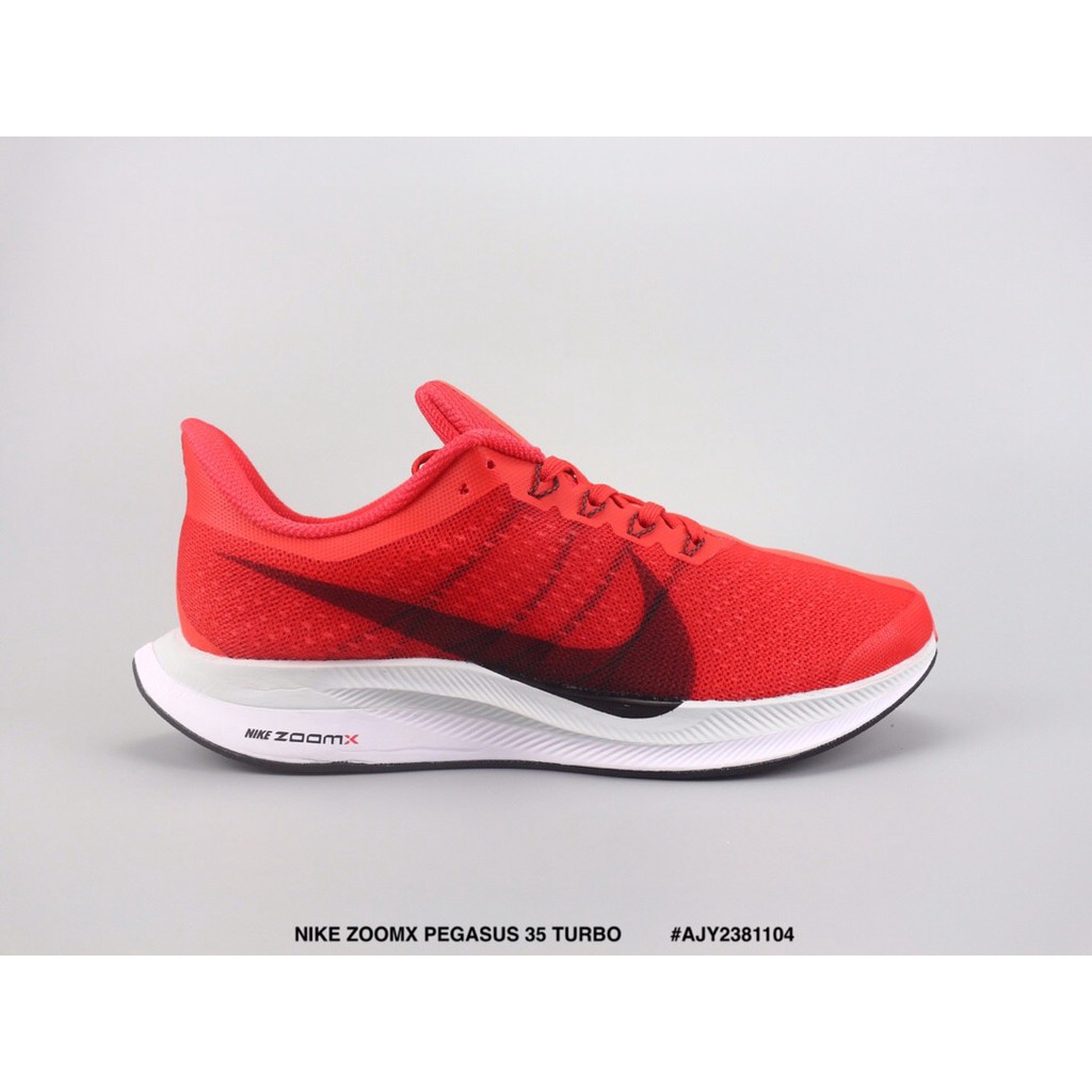 red colour nike shoes