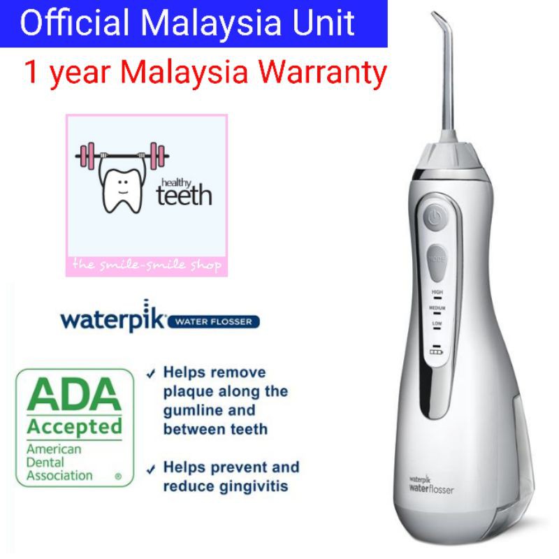 [1 Yr Malaysia Warranty] White Waterpik Cordless Advance Waterflosser