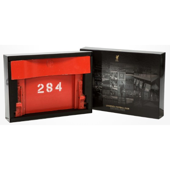 Liverpool FC | Anfield Stadium | Iconic Main Stand Boxed Wooden Seat | Limited Edition