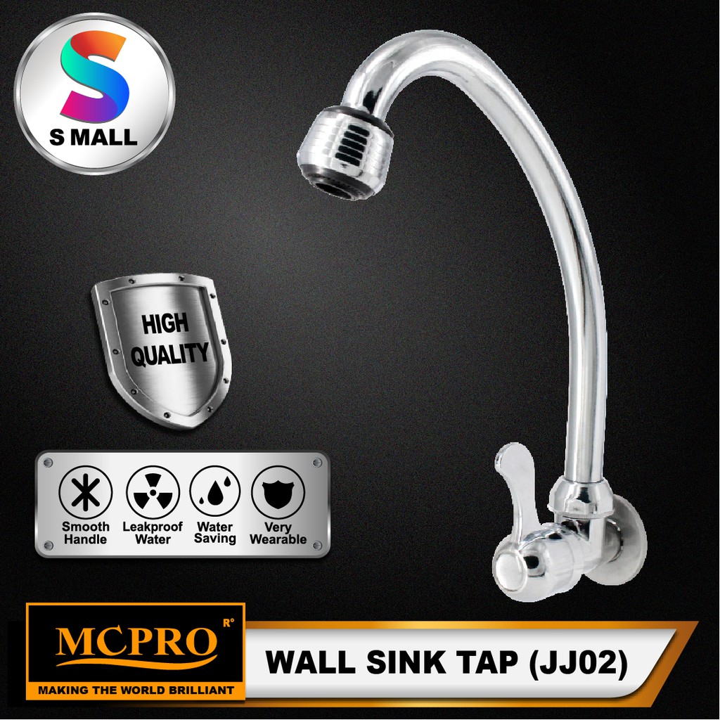 MCPRO Kitchen & Bathroom WALL MOUNTED WATER SINK TAP JJ02 / MP0016A