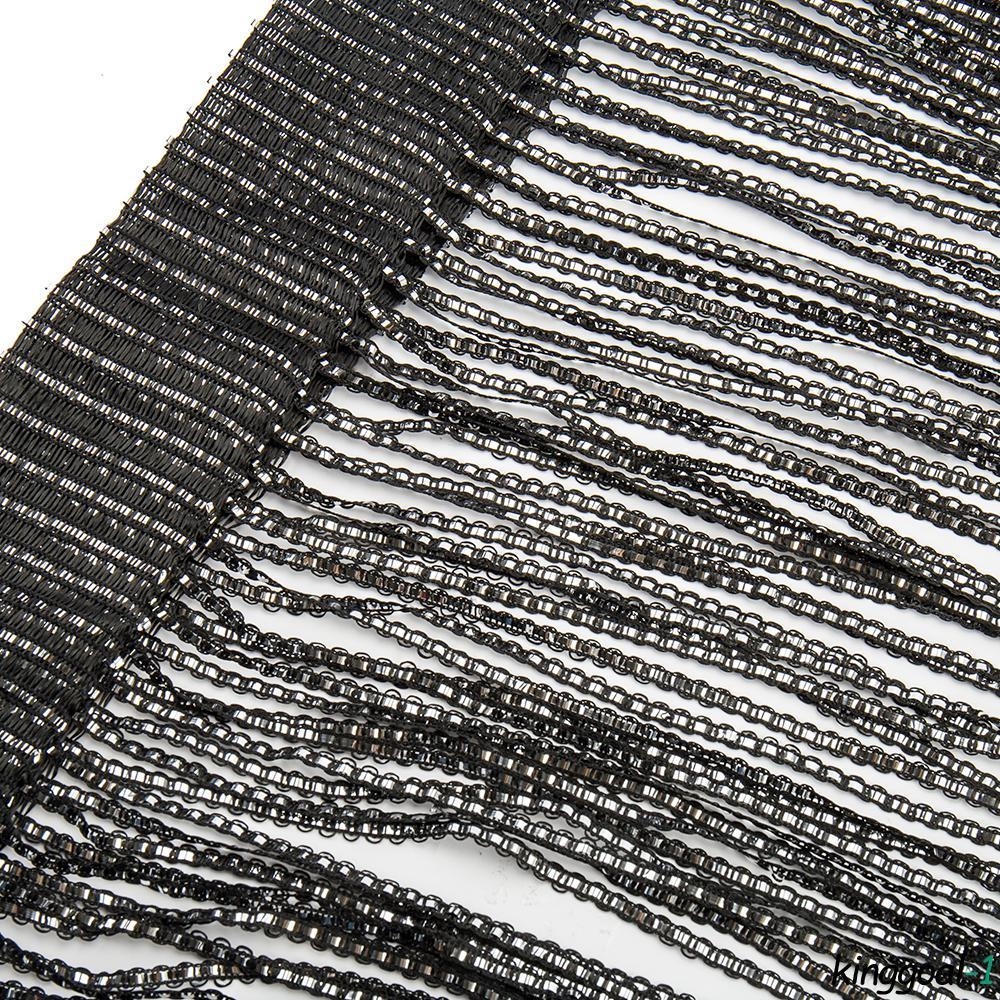 Home String Curtain Fly Screen Divider Window Panel Tassel Fringe