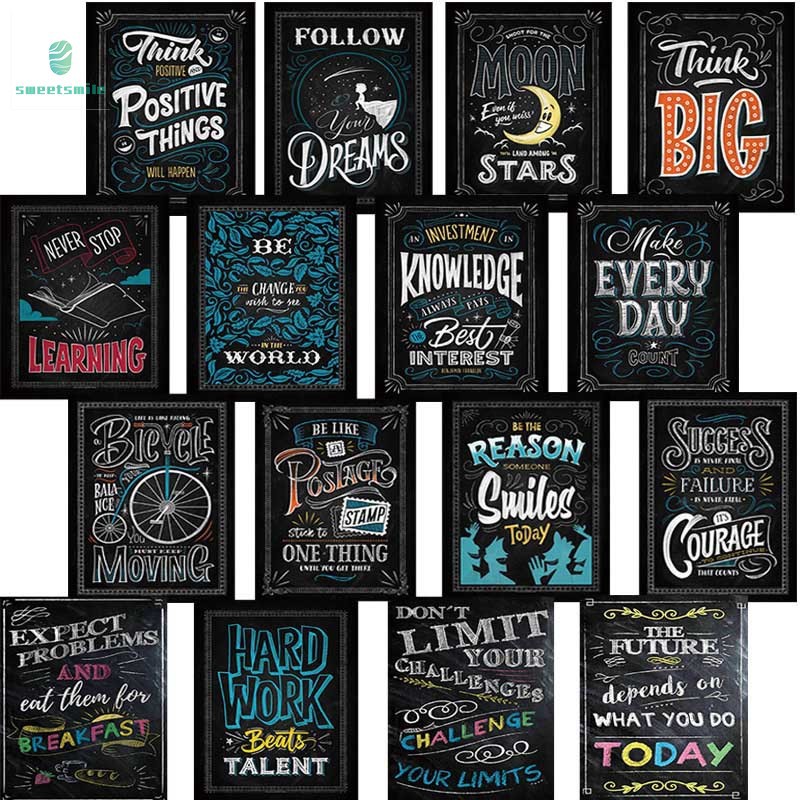 Motivational Classroom Wall Posters Inspirational Quotes For