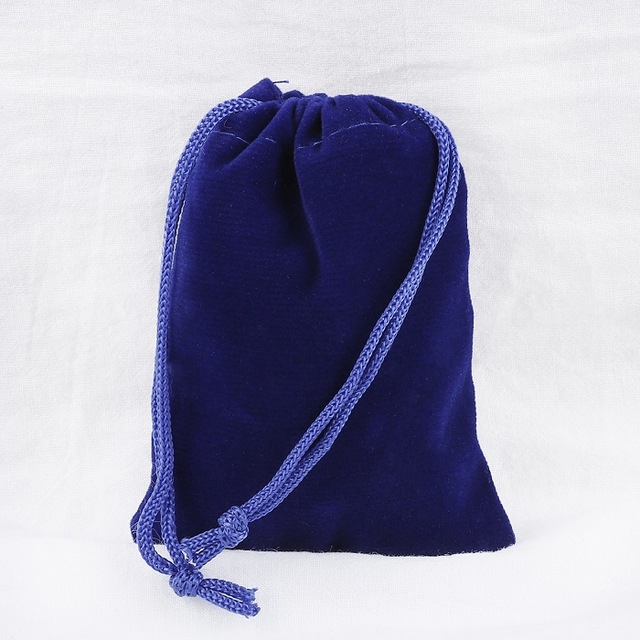 Pack of 8 Mix Color Soft Velvet Pouches w Drawstrings for Jewelry Gift Packaging 7x9cm 