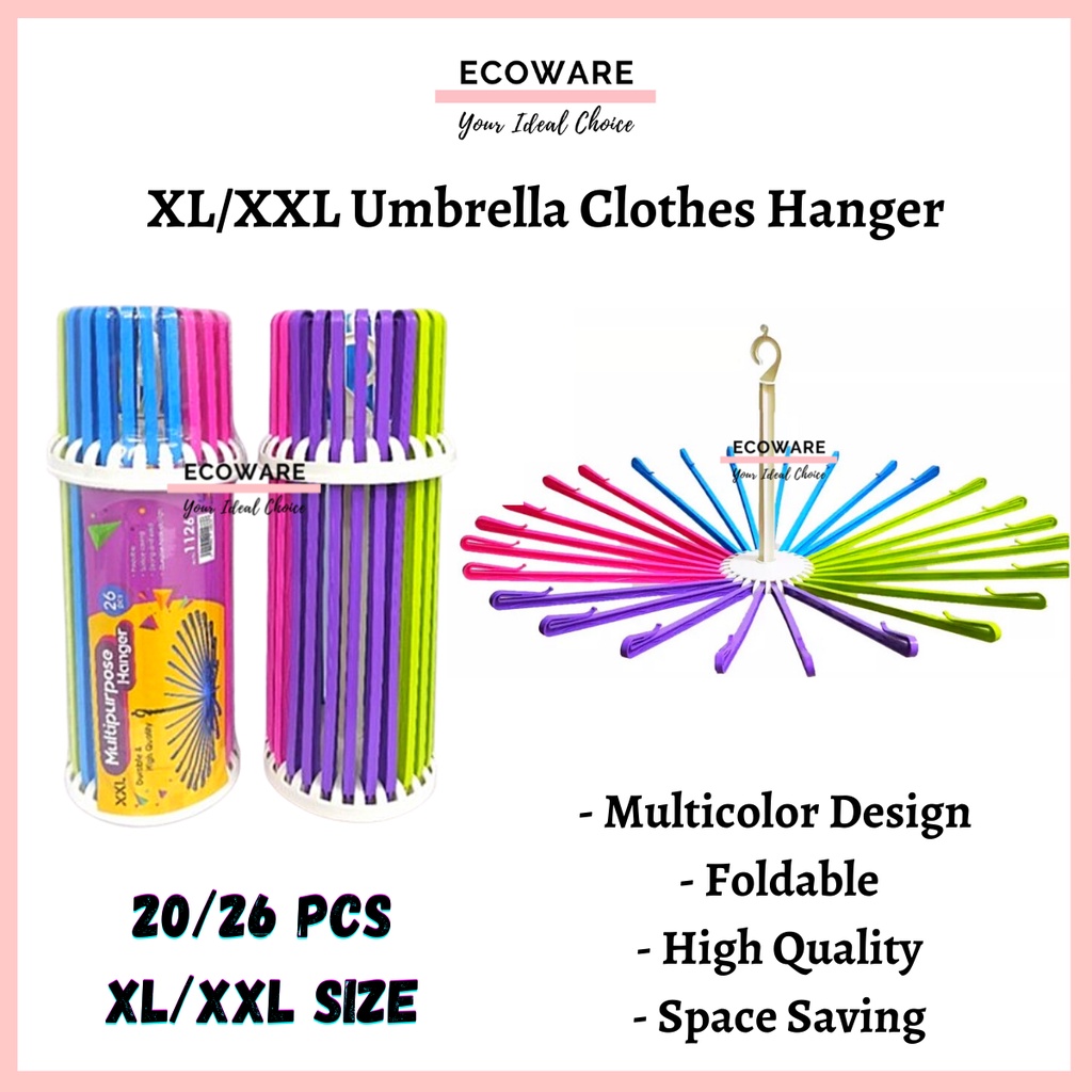 XXL Multipurpose Clothes Hanger/ Umbrella Clothes Hanger / Umbrella Hanger / Penyangkut Baju Payung