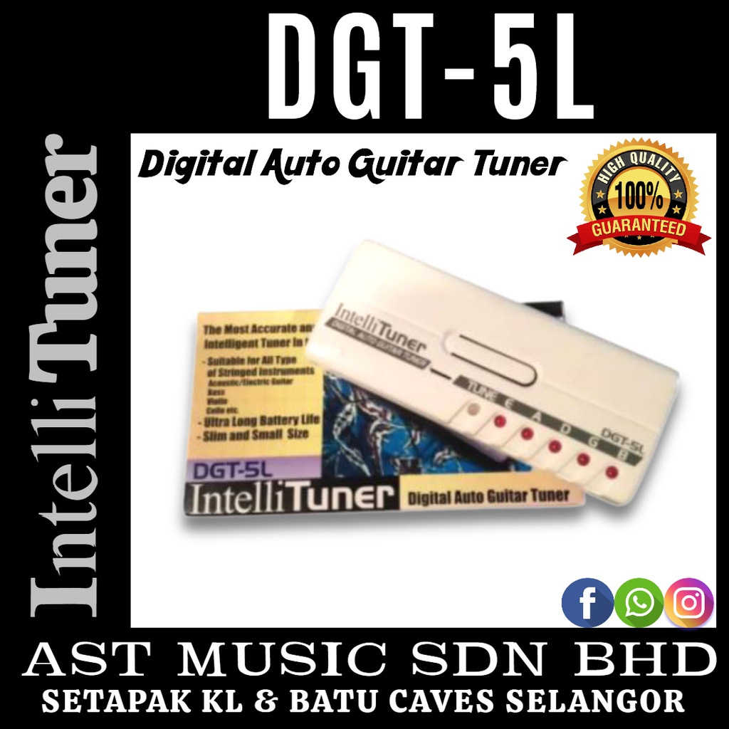 Intelli Tuner DGT5L Digital Auto Guitar Tuner ( DGT 5L / Dgt5l