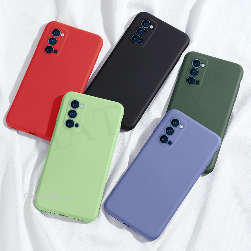 Casing OPPO Reno 4 4Pro 5 3 2F Realme 8 6 Pro A9 A31 2020 Soft Liquid