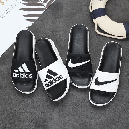 nike and adidas slippers