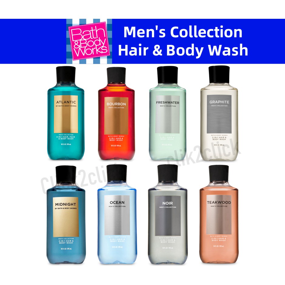 Bath And Body Works Men Collection 236ml Lotion 295ml Hair Body Shower Gel Shopee Malaysia