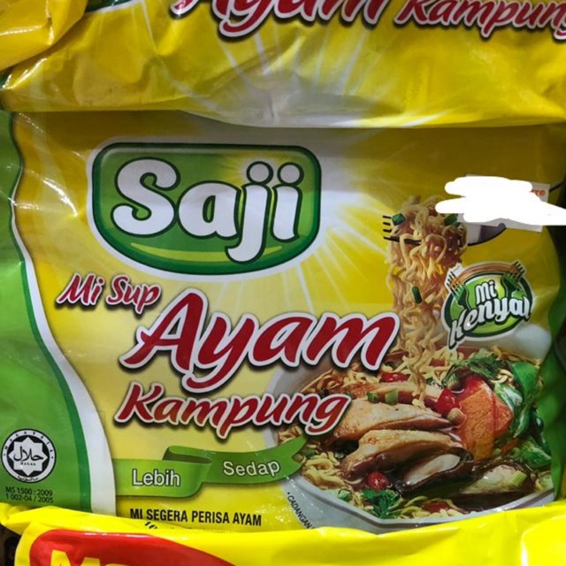 Saji Mi Sup Ayam Kampung Instant Noodle 5x75g | Shopee Malaysia