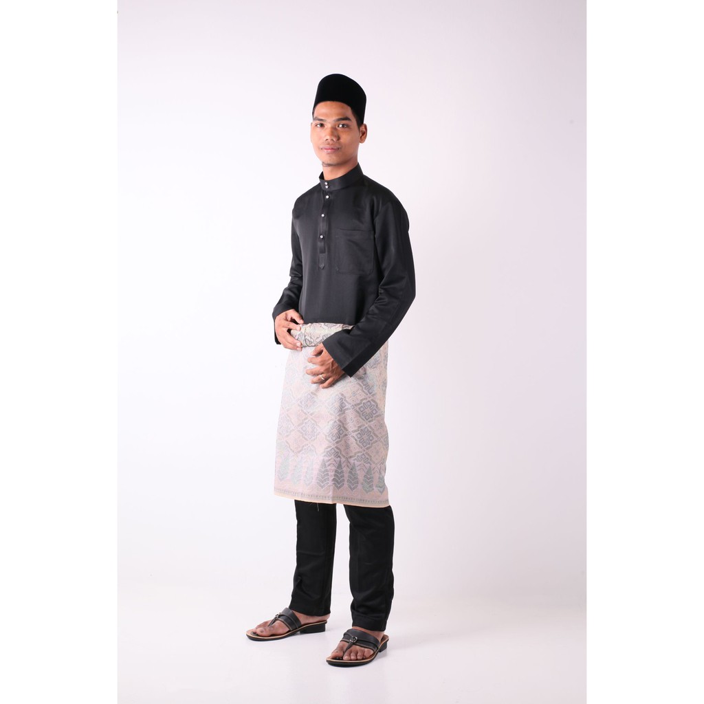 Baju Melayu Lelaki Warna Hitam - BAJUKU