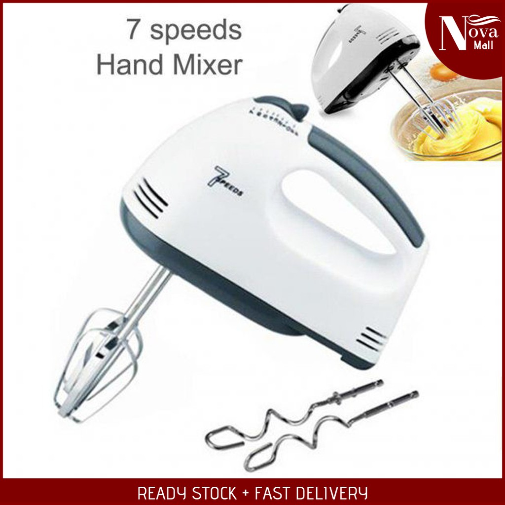 7 Speed Hand Baking Mixer Electric Bake Cake Kitchen 