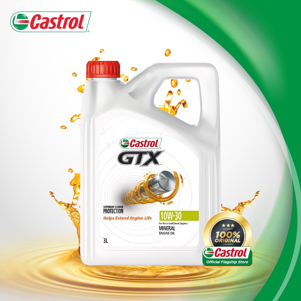 Castrol GTX 10W-30 for Petrol and Diesel Vehicles (3L)