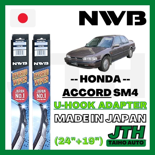 TAIHOAUTO NWB Wiper Blade Set Honda Accord SM4 24"+19" Wiper Accord SM4