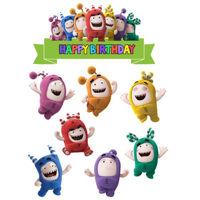 Oddbods Topper Cake Shopee Malaysia