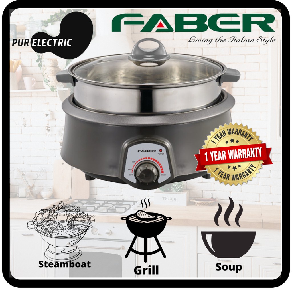 Faber MultiFunction Cooker FMC 1380 4.0L Multi Cooker 多功能炊具 Shopee