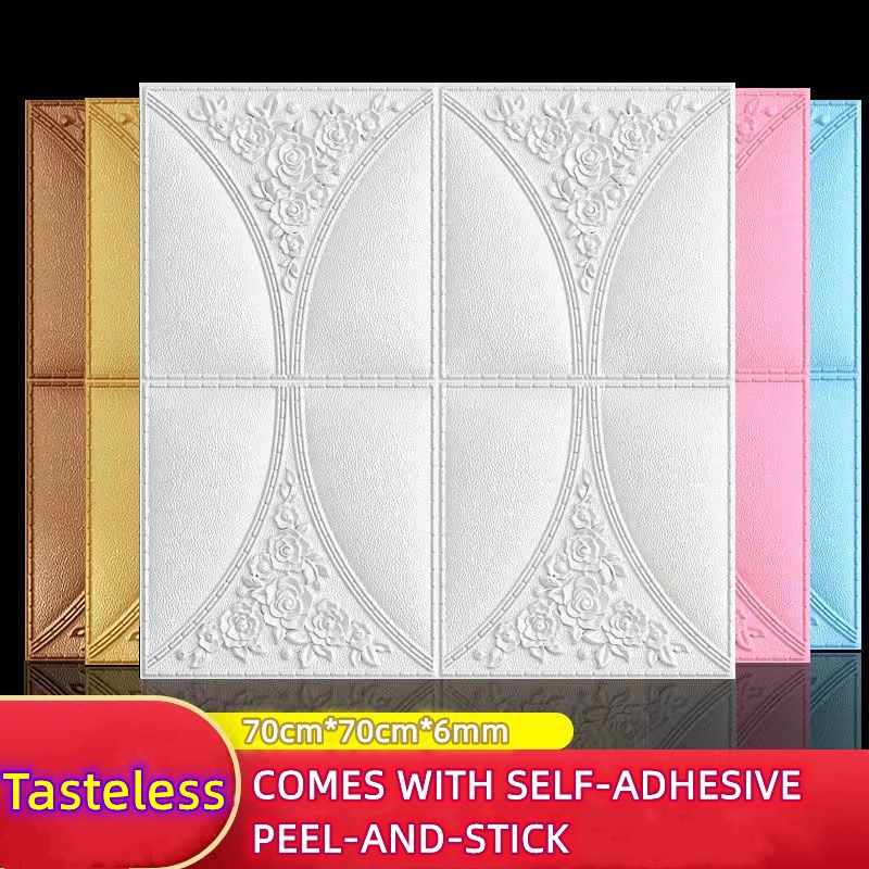 Wallpaper selfadhesive 3D70 * 70 threedimensional Wall Paste Living