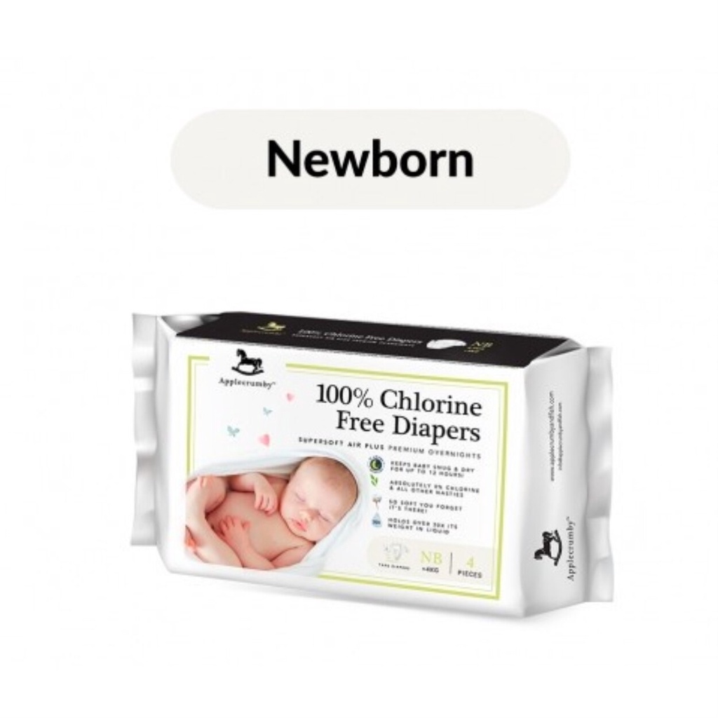 Applecrumby Newborn Chlorine Free Premium Newborn Diapers Applecrumby