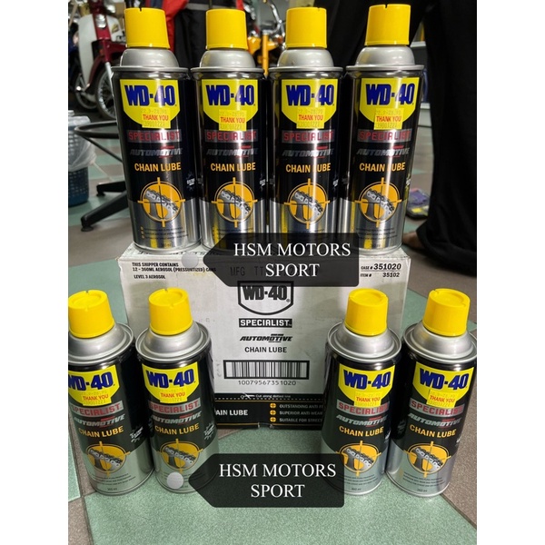 CHAIN LUBE WD40 SPECIALIS AUTOMOL CHAIN 360ML Shopee Malaysia