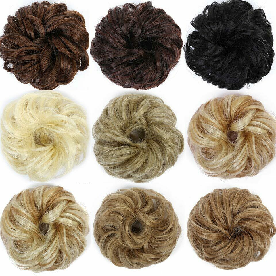 Lady Curly Messy Bun Hair Piece Scrunchie Hair Bobble Scrunchie