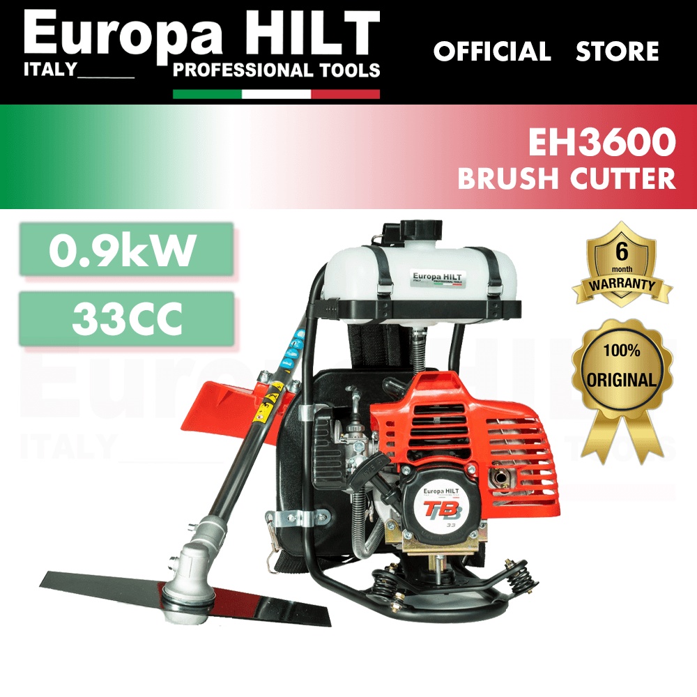 Europa HILT EH3600 Brush Cutter C/W Accessories 33CC | Shopee Malaysia